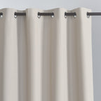 100% Blackout Solid Color Grommet Curtains 2 Panels - Lightweight Thermal Insulated Noise Reducing Light Blocking Drapes in Gray Beige Pink, 52W x 63 84 96 Inch, Bedroom Living Room