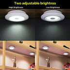 LED Night Lights Set of 5 Wireless Remote Controlled Magnetic Adhesive Wall Mount Puck Lights for Hallway Bathroom Bedroom Kitchen Cabinet Stairs Home Decor Indoor Color Changing