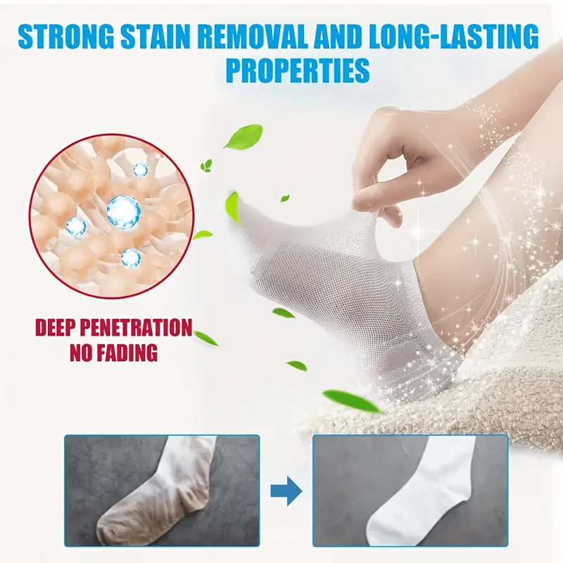 Sock Cleaning Tablets 12-Pack Deep Penetrating Clean Odor Neutralizing Sweat and Stain Remover Laundry Soak Tablets for Socks No Scrubbing Needed