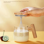 Electric Self-Mixing Mug 13.53oz Borosilicate Glass Auto Stirring Coffee Mug 6000 RPM Battery Powered for Coffee Milk Protein Powder