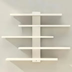 5-Tier Floating Wall Shelves Adjustable Display Rack – Modern Fiberboard Collectible Shelf for Action Figures, Building Blocks, Dolls & Statues, Decorative Storage Unit for Home & Office