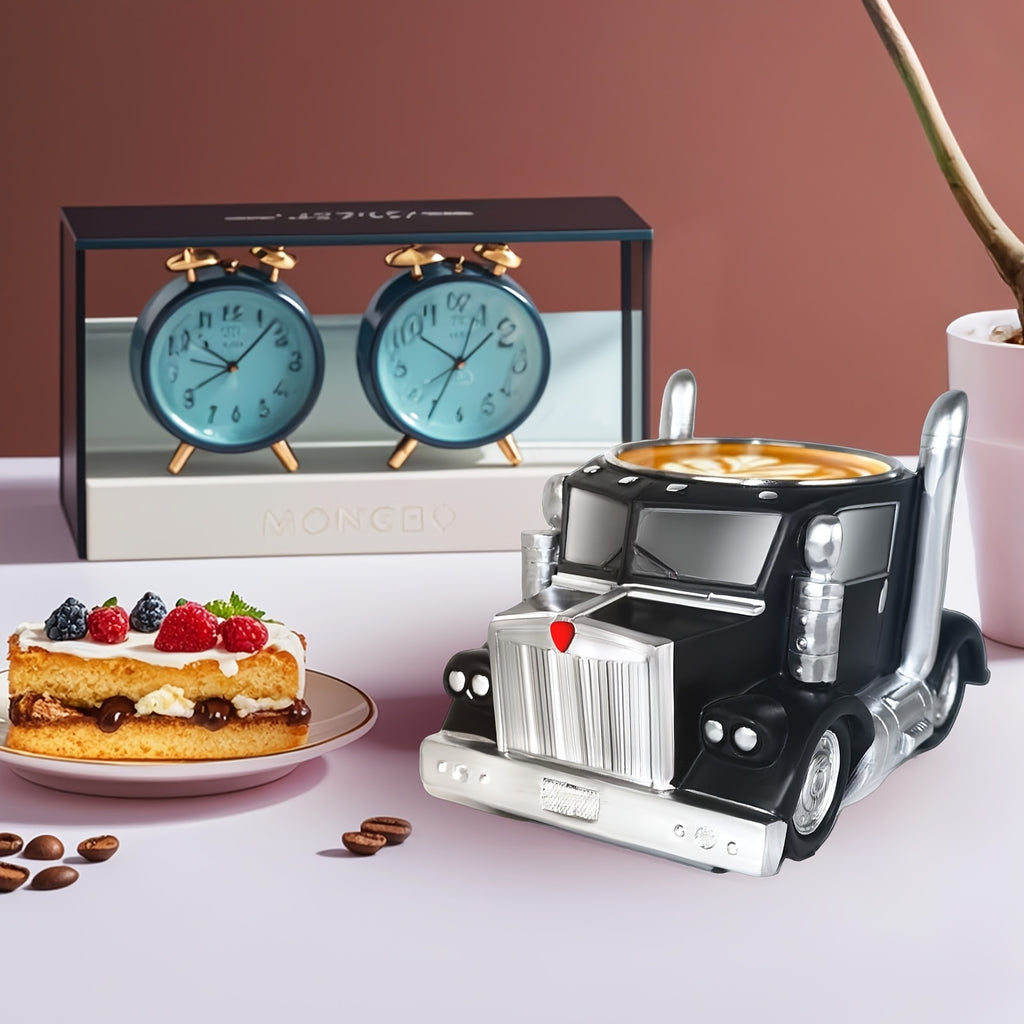 Truck Shaped Coffee Cup Handmade Semi-Truck Mug – Unique Creative Drinkware for Coffee & Tea – Novelty Trucker Gift for Halloween, Birthday & Christmas