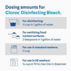 Clorox Regular Bleach with CloroMax 43oz – 6-Pack Carton, Disinfecting Stain Remover for Home, Restaurant & Commercial Use