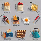 Cute Refrigerator Stickers 10pcs, Decorative Kitchen Appliance Stickers for Fridge, Dishwasher & Home Decor, Fun & Whimsical Wall Decals, Easy to Apply & Remove, Great Housewarming Gift