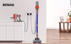 8-in-1 Cordless Stick Vacuum 65KPa with Detachable Battery Display – Lightweight Handheld Bagless Vacuum, 45-Min Runtime, 2200mAh for Hardwood Floors, Carpets & Pet Hair