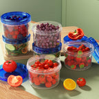 Meal Prep Containers 6pcs 24oz BPA-Free Plastic Food Storage with Flip-Top Lids – Leakproof Microwave Dishwasher Freezer Safe for Soup, Leftovers & Meal Prep