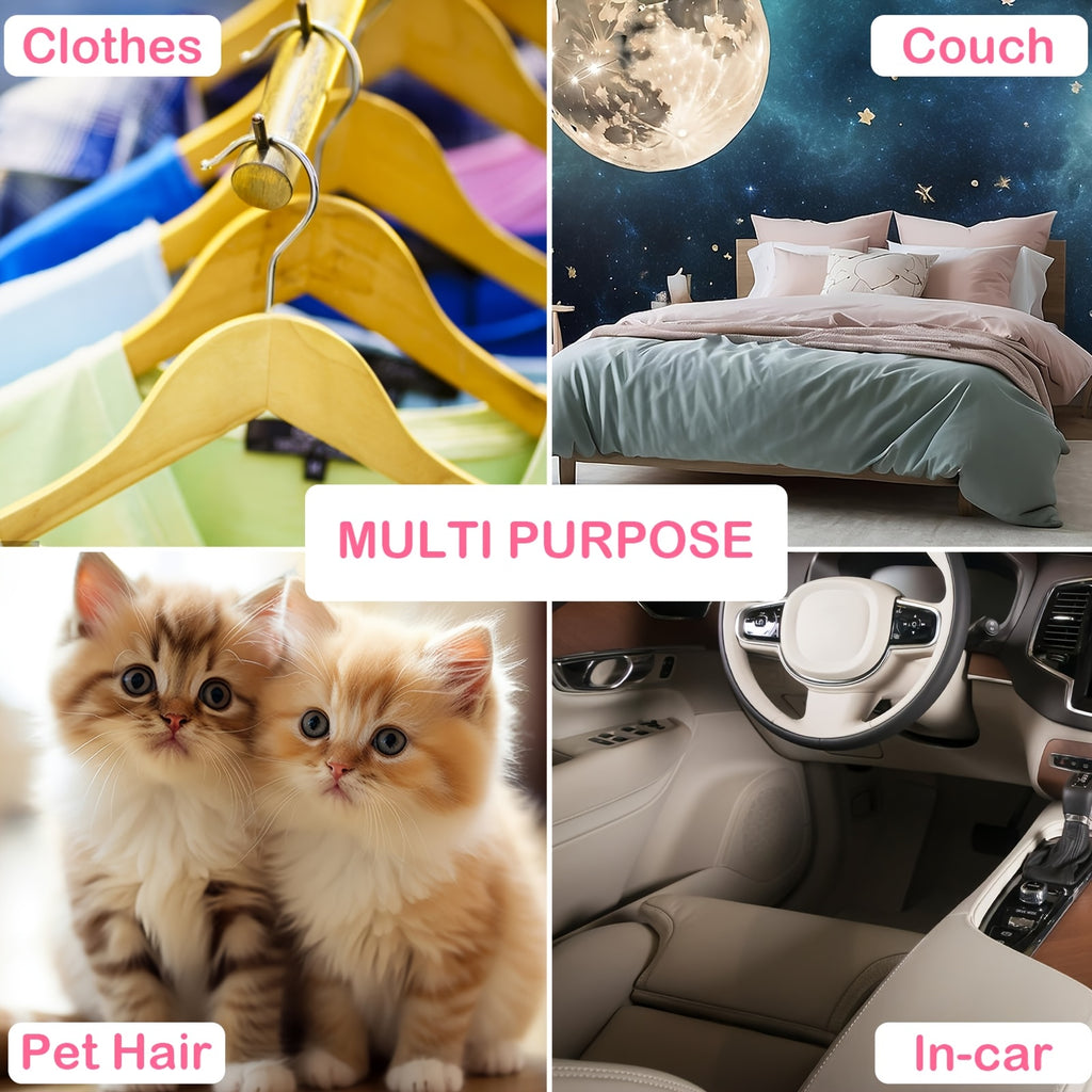 Mini Lint Rollers 60pcs Bulk Pet Hair Remover Portable Travel Size Sticky Roller for Clothes Furniture Car Seats 4 Colors 4 Patterns Polka Dots Stripes Paw Prints