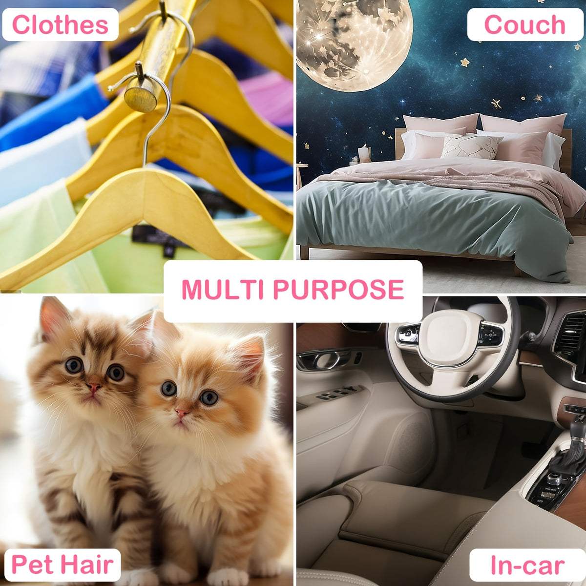 Mini Lint Rollers 60pcs Bulk Pet Hair Remover Portable Travel Size Sticky Roller for Clothes Furniture Car Seats 4 Colors 4 Patterns Polka Dots Stripes Paw Prints
