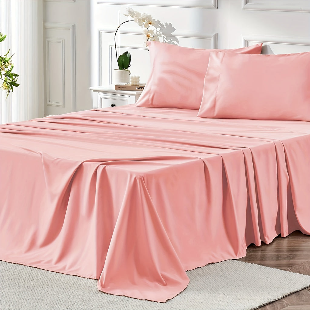 Luxury Microfiber Bed Sheet Set 4-Piece | Deep Pocket, Fade Resistant