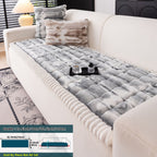 Plush Sofa Cover Super Soft Thickened Warm Anti-Slip Couch Cushion Mat – Furry Velvet Sofa Protector for Living Room Bedroom, Easy Care Durable Home Decor Furniture Cover