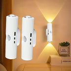 5-Pack Magnetic Dual-Head Wall Lamp 3-Color Adjustable Brightness Gradient Ambient Night Light – Flexible LED Wall Light for Bedroom, Hallway, Staircase & Office