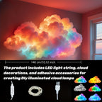 3D RGB LED Cloud Lamp Color Changing Night Light with Lightning Effects Mood Lighting for Bedroom Gaming Room Party Club Decoration