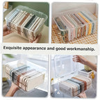 Acrylic Clear Desktop Storage Box with Lid – Smartphone Case Holder & Desk Drawer Organizer for Home Office Accessories, Storage Bins for Home Organization