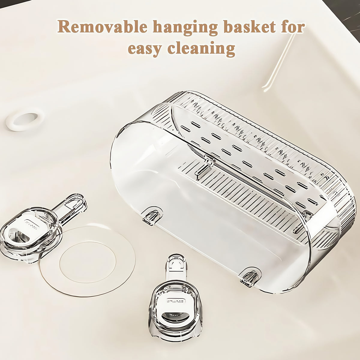 Suction Cup Shower Caddy – No-Drill Wall-Mounted Bathroom Organizer Shelf, Holds 10 lbs, Corrugated Grip, ABS Plastic Rack for Shower Essentials, Cosmetics & Toiletries (1 or 2 Pack)
