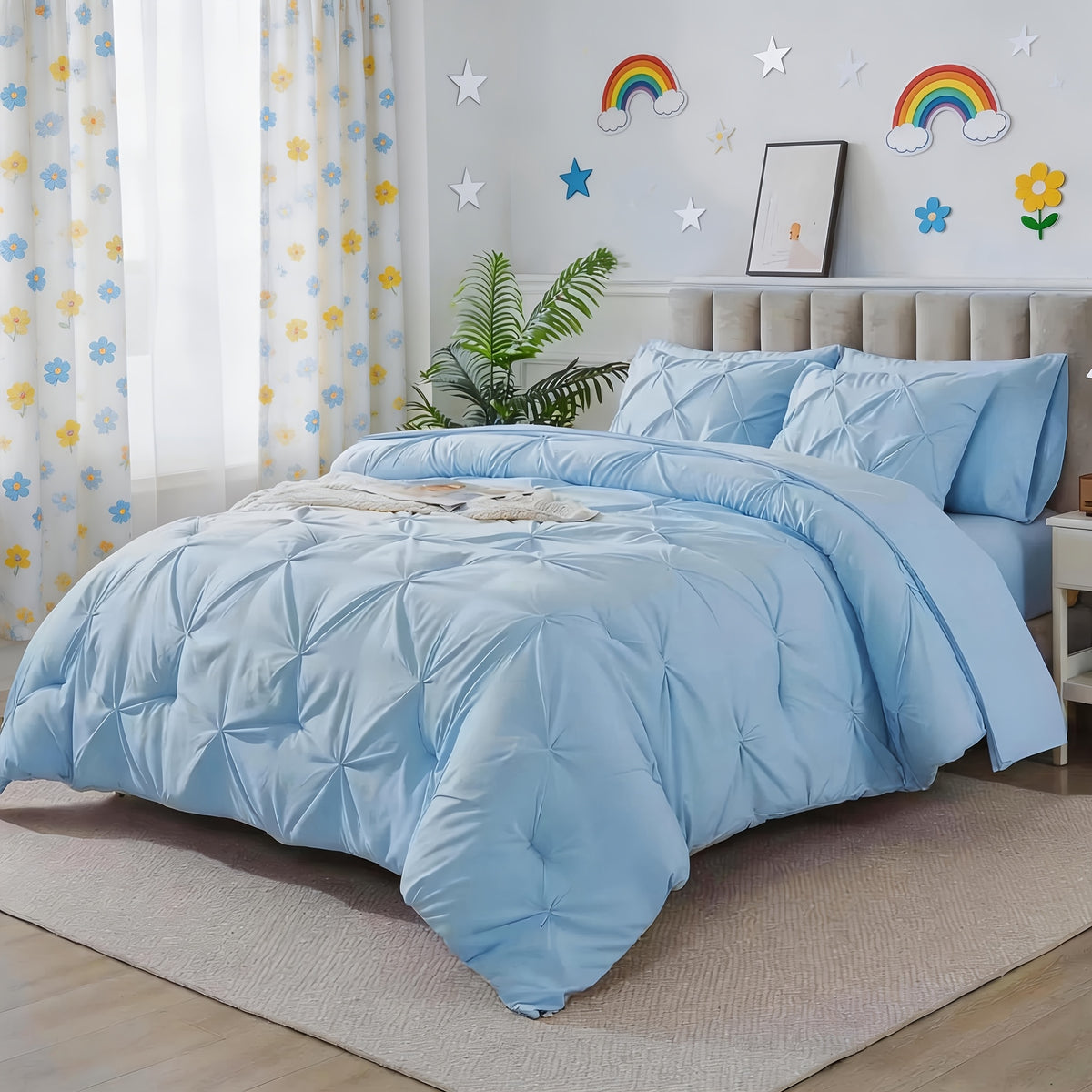 Comforter Set 3pcs 5pcs 7pcs - Extra Thick Warm Bedding Set with Sheet Sets & Pillowshams, Full Queen King Size, Machine Washable, Halloween Themed Kids Room Decor