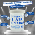 Silver Jewelry Dip Cleaner Solution 8oz – JSP Silver Dip Liquid Cleaner for Rings Bracelets Necklaces Flatware