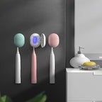 Mini Portable Electric Toothbrush USB Rechargeable – Wall Mounted & Travel Friendly, Sonic Oral Hygiene Care | White, Green, Pink