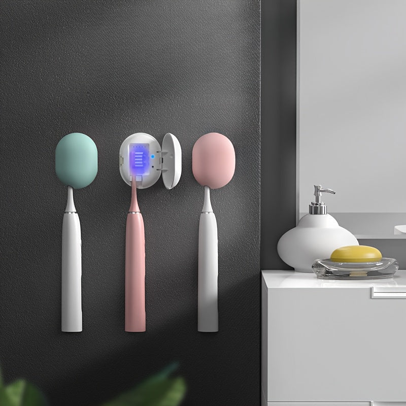 Mini Portable Electric Toothbrush USB Rechargeable – Wall Mounted & Travel Friendly, Sonic Oral Hygiene Care | White, Green, Pink