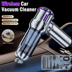 Handheld Vacuum Cleaner 25000PA – 9-in-1 Cordless Car Vacuum, Rechargeable Brushless Motor, Washable Filter, Low Noise for Car, Home, Pet & Office