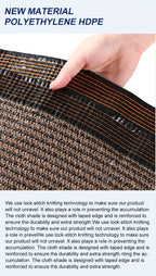 Anti-UV Sunshade Net for Garden, Greenhouse, Pergola & Terrace – Durable Sun Protection Shade Cloth for Plants & Outdoor Spaces | Brown & Black, Multiple Sizes
