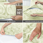 Paisley Bed Sheet Sets Queen King Twin Full Cal King – Soft Brushed Microfiber Deep Pocket Fitted Sheet & Pillowcases, Wrinkle Free
