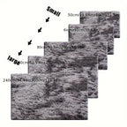Plush Fluffy Area Rug Tie Dye Soft Indoor Carpet Non-Slip for Living Room Bedroom – Modern Home Decor Floor Mat | Multiple Sizes | Light Gray, Dark Gray, Black, Pink