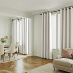100% Blackout Window Curtains - 4 Panels, Full Light Blocking, Thermal Insulated Drapes with Black Liner | Soft Brushed Fabric
