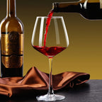 Burgundy Wine Glasses 460ml Artisan Crafted Red White Wine Glass 15.56oz for Women Men Weddings Birthdays Mother's Day Gift