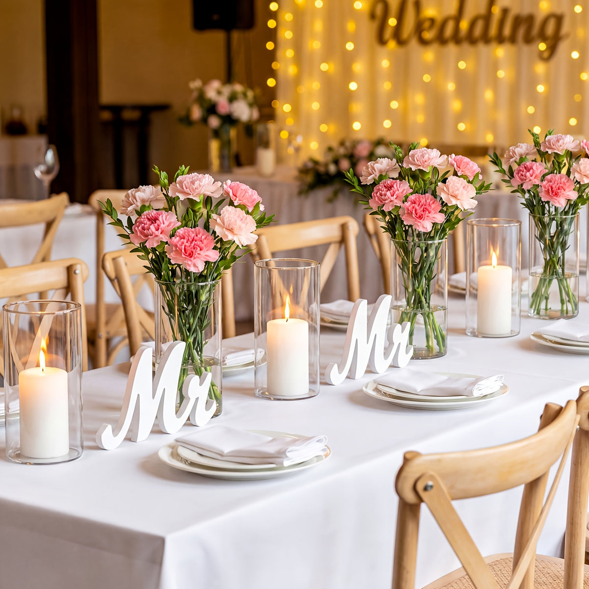Glass Cylinder Vases Bulk 12 or 24pcs Wedding Centerpieces & Flower Vases 6x3.4in – Clear Floral Vase Set for Banquet, Party, Festival, Restaurant & Home Table Decor