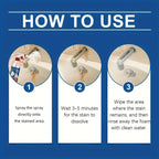 Citric Acid Foam Cleaning Spray 3-Pack 6.09oz Each, Bathroom Tile Wall Cleaner Foam Spray for Ceramic Surfaces, Multi-Surface Deep Cleaning Foam for Shower Grout Tub and Kitchen Tile