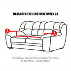 Jacquard Fleece Sofa Slipcover Ruffle Skirt High Stretch Full Coverage Non-Slip Machine Washable Pet-Friendly Couch Cover Single 2 4 Seater Living Room Bedroom Office Grey