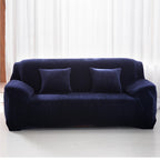 Plush Sofa Slipcover Stretch Thick Couch Cover - Soft Velvet Furniture Protector for Chair Loveseat 3 4 Seater, Anti-Slip Elastic Wrap, Machine Washable, 6 Colors for Living Room
