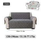 Quilted Sofa Cover One-Piece Cushion Slipcover with Anti-Slip Elastic Band – Pet-Friendly Scratch-Resistant Washable Removable Furniture Cover for Living Room Bedroom Hotel Home Decor