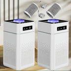 Portable Air Purifier 2 Pack USB Powered Ultra-Quiet 34dB with Replacement Filters – Personal Air Cleaner for Bedroom, Home Office, Desk & Dorm Room, Removes Dust, Allergens & Odors