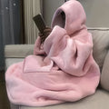 Extra Large Wearable Hooded Blanket with Kangaroo Pocket – Super Soft Double-Sided Suede Oversized Hood Blanket, Machine Washable, Christmas Gift for Adults