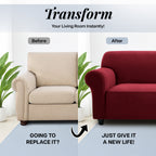 Elastic Stretch Sofa Cover Spandex – Non-Slip Couch Slipcover, Pet-Friendly, Machine Washable, All-Season, 7 Colors, 1/2/3 Seater, Living Room Bedroom Office Home Decor
