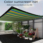 Shade Cloth UV Resistant HDPE Sunshade Net Outdoor Garden Canopy Sun Shade Cover 85% Blockage Multicolor Rectangular
