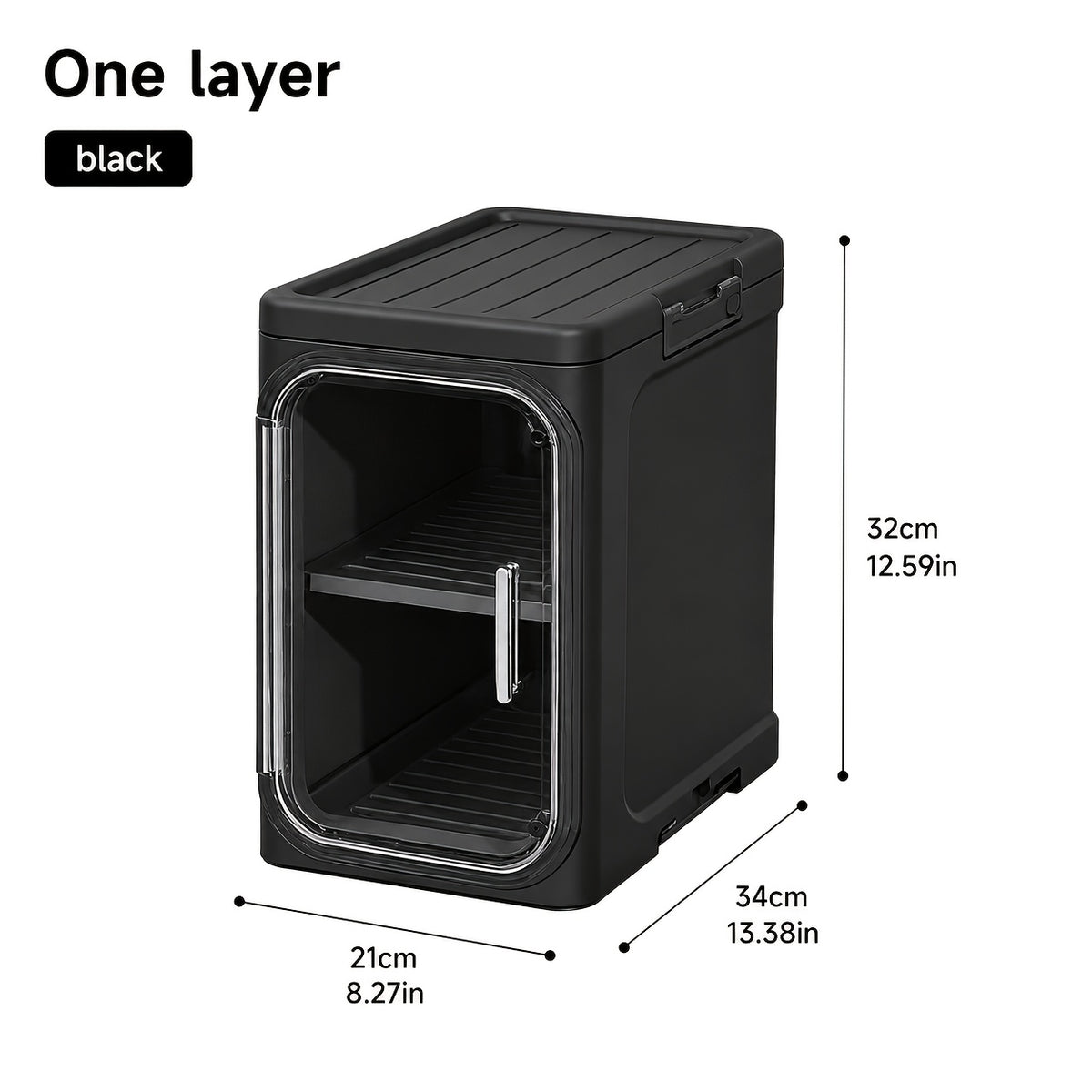 Bathroom Storage Cabinet 1 2 3 4 Tier Foldable Plastic Organizer with Doors and Shelves – Space-Saving Under Sink & Counter Solution