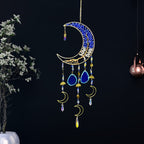 Handmade Moon Agate Tree Hanging Ornament – Boho Suncatcher Crystal Wall Decor | Birthday, Christmas & Holiday Gift for Mom, Friends & Her