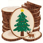 Wood Log Slices 28pcs Natural Tree Bark Rounds 2.7–3.5 Inch Unfinished Wooden Discs for Crafts Christmas Decor Coasters Wedding Centerpieces Woodworking DIY Art