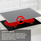 Silicone Stove Top Cover and Dish Drying Mat 30x21 Inch - Anti-Slip Thick Protective Mat for Glass and Electric Cooktops, Countertops and Washer Dryer - Heat Resistant Kitchen Mat