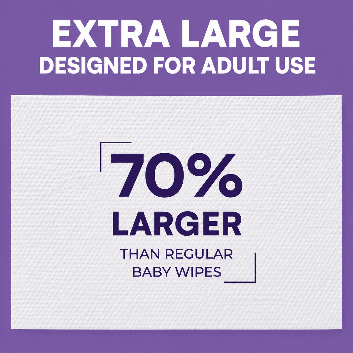 Adult Wipes Extra Large Scented 720 Count – 8x13" Incontinence Wet Wipes for Adults & Elderly, Lavender Aloe Vera, pH Balanced, 12 Packs of 60 Disposable Washcloths