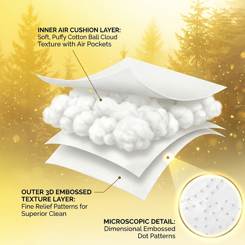 4-Ply Ultra-Soft Toilet Paper Bulk Rolls - Virgin Wood Pulp, Thick & Strong, No Flakes, Gentle on Skin, 10 / 20 / 30 Roll Packs for Home, Office & Hotel Bathrooms
