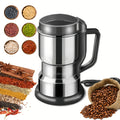 Electric Coffee Bean Grinder 300W 400g/14oz, 8-Blade Stainless Steel, One-Touch Button, Grinds Up to 36 Cups in 10 Seconds – Also for Spices, Grains & Nuts