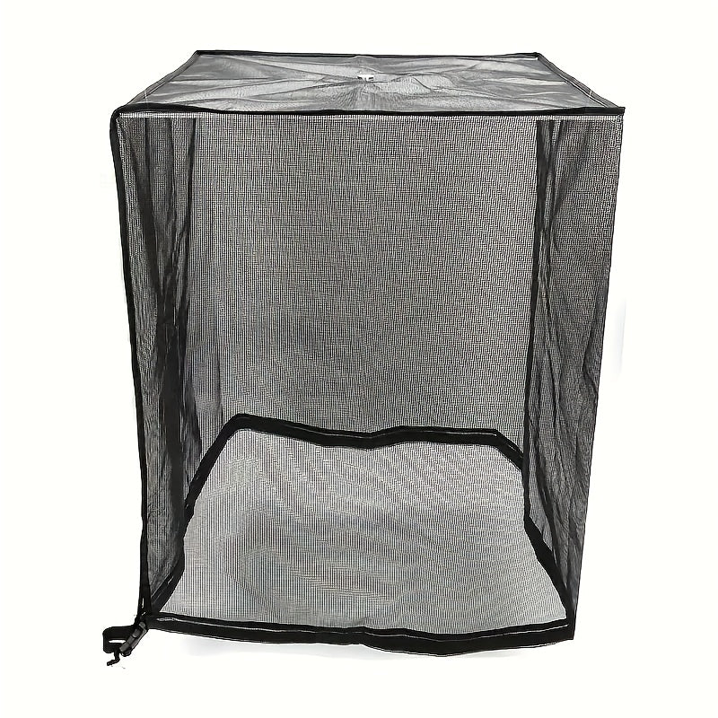 AC Cover Outdoor Heavy Duty Central Air Conditioner Unit Cover Breathable Mesh Adjustable Buckle Straps Debris Bug Leaf Rain Snow UV Protection Residential Commercial XS S M L
