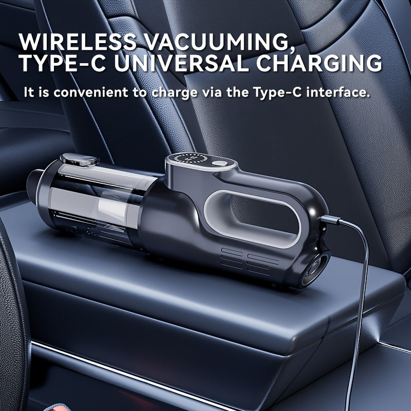 Handheld Cordless Vacuum Cleaner 13KPa Powerful Suction USB Rechargeable Wireless Mini Vac for Home Car Automotive Dust Debris