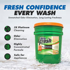 Ultra Fresh 6X Concentrated Liquid Laundry Detergent 5 Gallon with Pump, Up to 640 Loads HE Compatible All Machine Types, No Phosphates No Bleach, 4 Scent Options