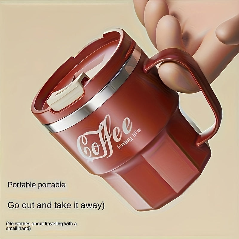 Double Wall Insulated Stainless Steel Coffee Mug with Lid – Reusable Travel Cup for Hot & Cold Drinks, Dishwasher Safe, Multiple Colors – Perfect Gift for Office, Camping & Holidays