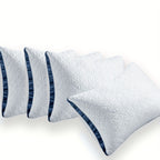 Firm Supportive Sleep Pillows Set 2/4 Pack – Hotel-Grade Cool-Touch, Soft Fiber Fill, Back Stomach Side Sleeper Pillow Standard Queen King