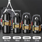Large Capacity Vacuum Insulated Tumbler 1200ml/1500ml Stainless Steel - Leakproof Travel Mug Keeps Hot & Cold, for Travel Fitness Camping - Holiday Christmas Gift, 9 Colors